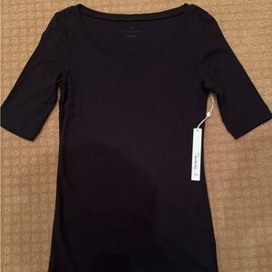 NWT Caslon ( Nordstrom) Black 3/4 sleeve top black